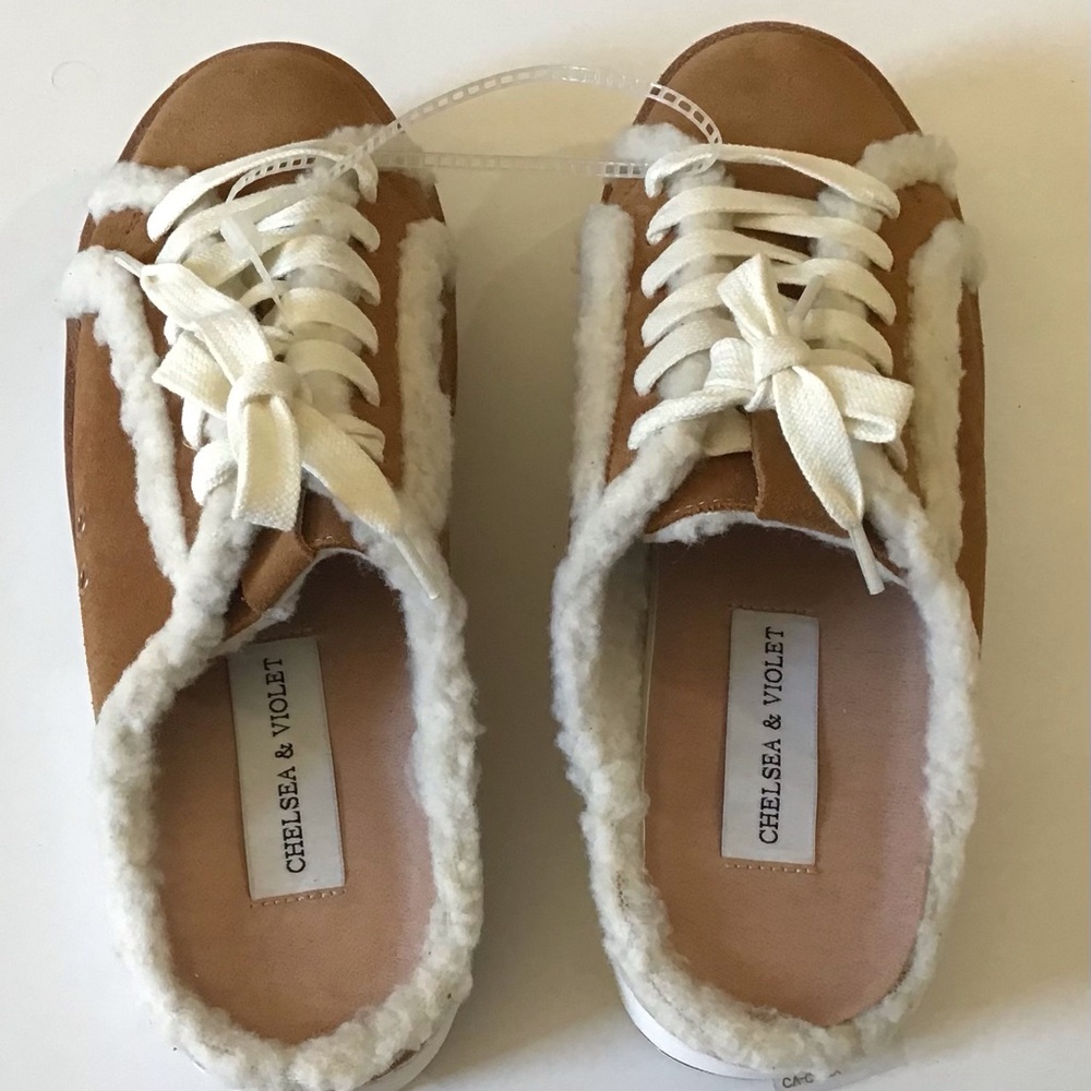 Chelsea & Violet Shoes Womens 6.5 M Platform Mules Brown Leather Lace Up Casual - Picture 4 of 7